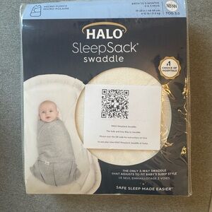 Halo SleepSack Swaddle in Soft White